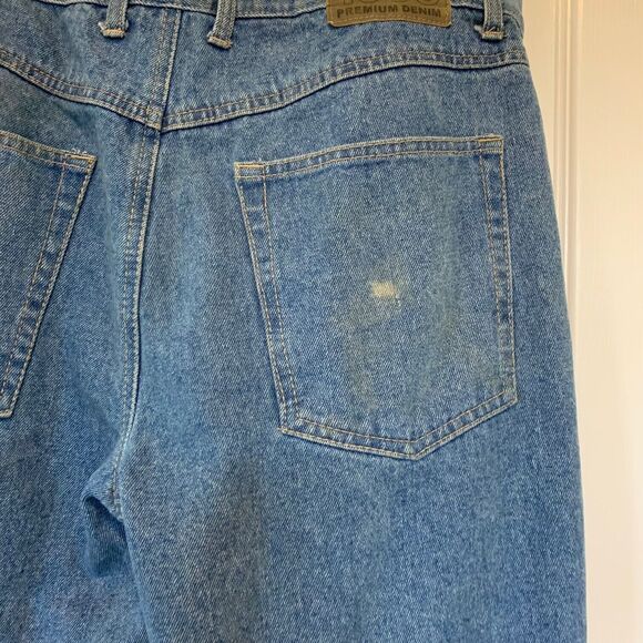 Smiths Work 1906 Wear Jeans Mens Stone Wash Distressed Straight Leg 33x30 Vtg - Picture 7 of 12